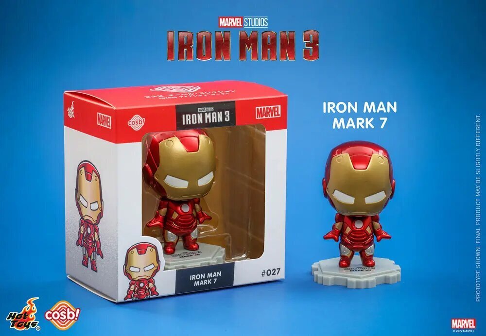 Figūra Iron Man Hot Toys, 8 cm cena un informācija | Rotaļlietas zēniem | 220.lv