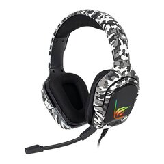 Gaming headphones Havit H653d Camouflage white цена и информация | Наушники | 220.lv