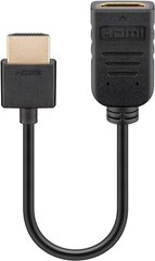 Goobay, HDMI 2.0, 10 cm цена и информация | Адаптеры и USB разветвители | 220.lv