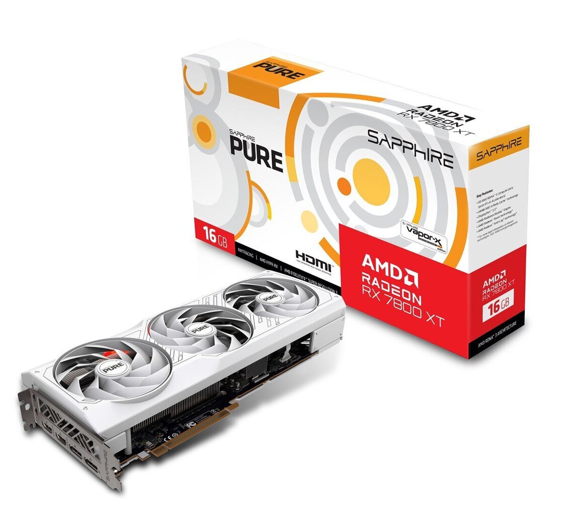 Sapphire Pure AMD Radeon RX 7800 XT (11330-03-20G) cena un informācija | Videokartes (GPU) | 220.lv