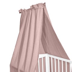 Baldahīns zīdaiņu gultiņai Albero Mio CC1, pink cena un informācija | Spilveni, guļammaisi, konverti jaundzimušajiem | 220.lv