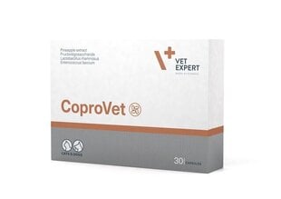 Papildbarība gremošanai VetExpert CoproVet, 30 tab. cena un informācija | Vitamīni, uztura bagātinātāji, pretparazītu līdzekļi suņiem | 220.lv