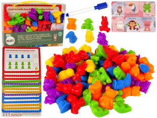 Izglītojoša spēle ar kārtīm un figūriņām Animals Lean Toys, 60 d. (angļu val.) cena un informācija | Attīstošās rotaļlietas | 220.lv