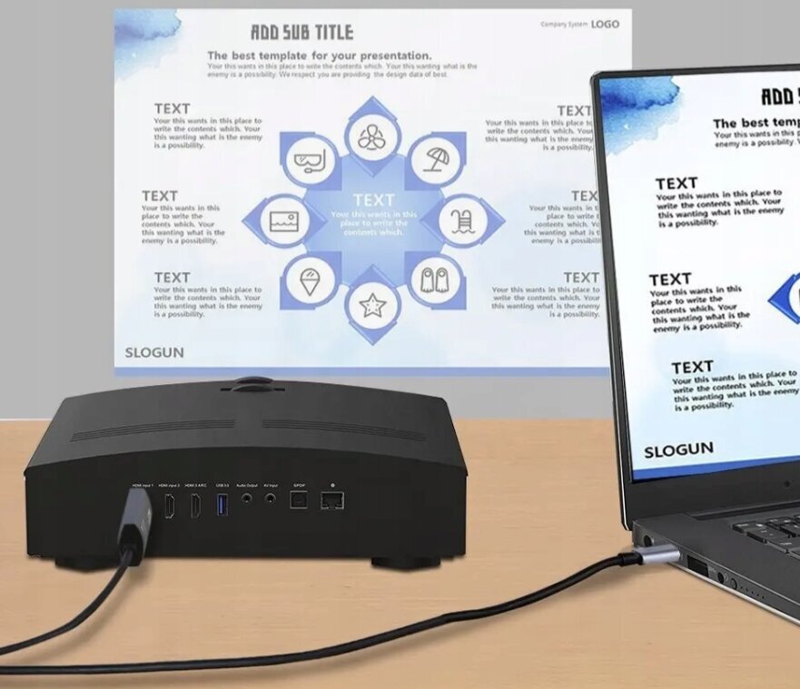 Hikey, HDMI- USB-C, 2 m cena un informācija | Kabeļi un vadi | 220.lv