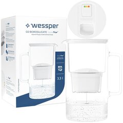 Кувшин Wessper D2 Borosilicate FutureFlow, 3.3 л цена и информация | Фильтры для воды | 220.lv