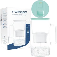 Кувшин Wessper D2 Borosilicate FutureFlow, 3.3 л цена и информация | Фильтры для воды | 220.lv