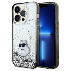 Karl Lagerfeld KLHCP14LLKCNSK iPhone 14 Pro 6.1" transparent hardcase Liquid Glitter Choupette цена и информация | Чехлы для телефонов | 220.lv