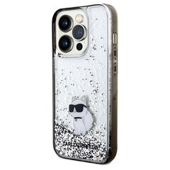 Karl Lagerfeld KLHCP14LLKCNSK iPhone 14 Pro 6.1" transparent hardcase Liquid Glitter Choupette цена и информация | Чехлы для телефонов | 220.lv