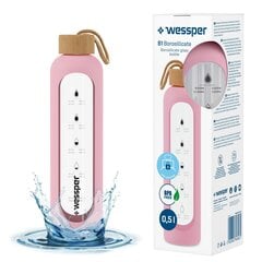Стеклянная бутылка Wessper B1 Borosilicate, 0.5 л цена и информация | Фляги для воды | 220.lv