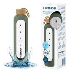 Стеклянная бутылка  Wessper B1 Borosilicate, 0.5 л цена и информация | Бутылки для воды | 220.lv