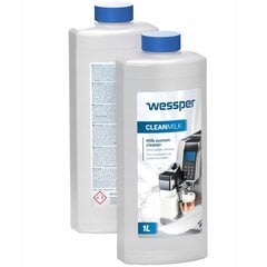 Жидкость для очистки системы молока кофемашин Wessper CleanMilk, 1 л цена и информация | Чистящие средства | 220.lv