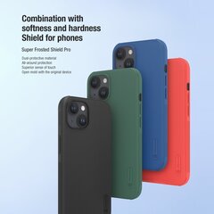 Nillkin Super Frosted PRO Back Cover for Apple iPhone 15 Pro Max Deep Green (Without Logo Cutout) цена и информация | Чехлы для телефонов | 220.lv