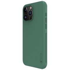 Nillkin Super Frosted PRO Back Cover for Apple iPhone 15 Pro Max Deep Green (Without Logo Cutout) цена и информация | Чехлы для телефонов | 220.lv