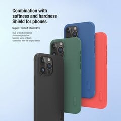 Nillkin Super Frosted PRO Back Cover for Apple iPhone 15 Pro Max Deep Green (Without Logo Cutout) цена и информация | Чехлы для телефонов | 220.lv