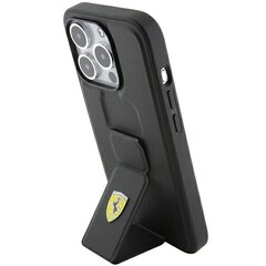 Ferrari FEHCP15LGSPSIK iPhone 15 Pro 6.1" czarny|black hardcase Grip Stand Metal Logo цена и информация | Чехлы для телефонов | 220.lv