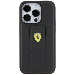 Ferrari FEHCP15XGSPSIK iPhone 15 Pro Max 6.7" czarny|black hardcase Grip Stand Metal Logo цена и информация | Чехлы для телефонов | 220.lv
