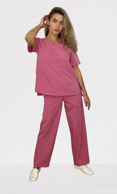 Medicīniskās bikses sievietēm KL-5C, rozā cena un informācija | Medicīnas apģērbs  | 220.lv