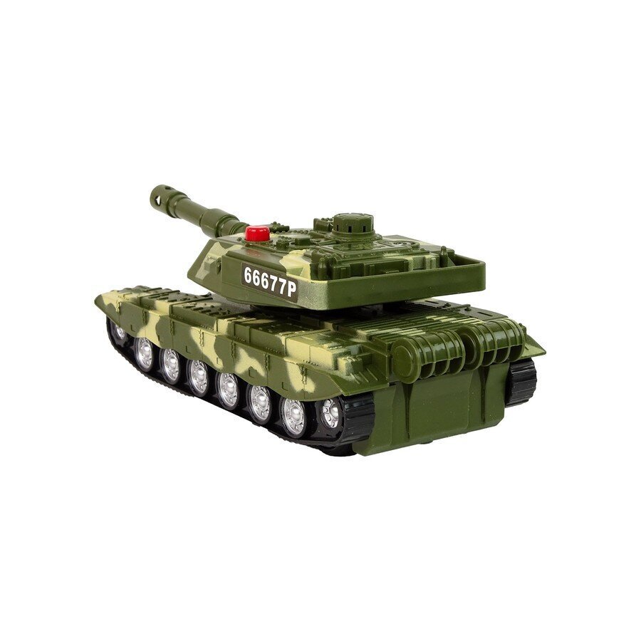 Militārais rotaļu tanks ar skaņām un gaismām Lean Toys, zaļš цена и информация | Rotaļlietas zēniem | 220.lv