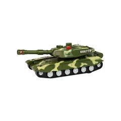 Militārais rotaļu tanks ar skaņām un gaismām Lean Toys, zaļš cena un informācija | Rotaļlietas zēniem | 220.lv