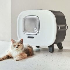 Kaķu tualete ar nolaižamu vāku, filtru un atvilktni цена и информация | Туалеты для кошек | 220.lv