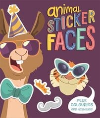 Animal Sticker Faces cena un informācija | Grāmatas mazuļiem | 220.lv