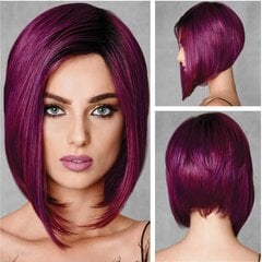 Parūka, īsi violeti mati, W90 cena un informācija | Matu aksesuāri | 220.lv