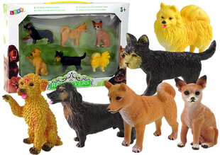 Suņu figūriņas Lean Toys, 6 gab cena un informācija | Rotaļlietas zēniem | 220.lv