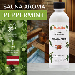 Мята аромат для сауны SaunaPro, 500 мл цена и информация | Аксессуары для сауны и бани | 220.lv
