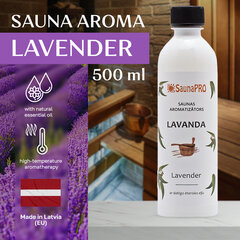 Pirts aromāts Lavanda SaunaPro, 500 ml cena un informācija | Pirts lietas | 220.lv