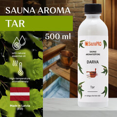 Деготь аромат для сауны SaunaPro, 500 мл цена и информация | Аксессуары для сауны и бани | 220.lv