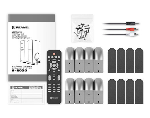 Real-El S-2030, melns цена и информация | Skaļruņi | 220.lv