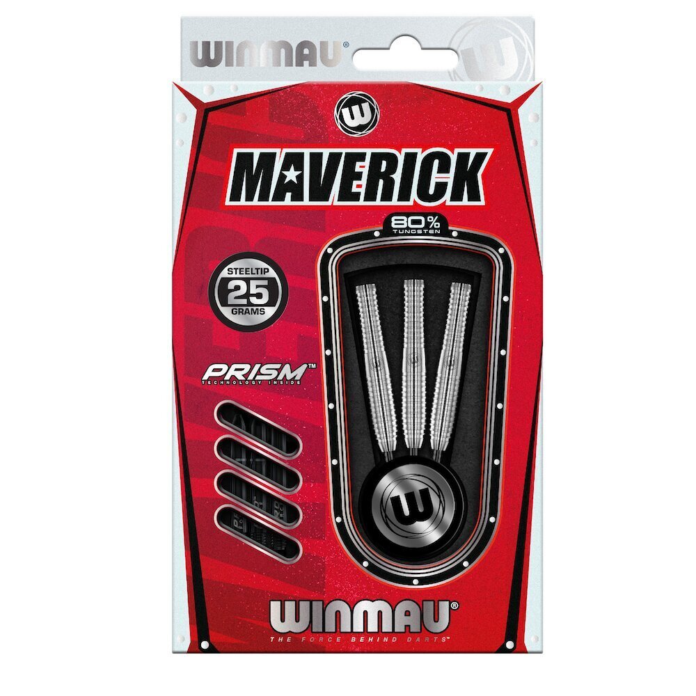 Bultas Winmau Maverick, 25 gr., sudraba цена и информация | Šautriņmešana, dārts | 220.lv