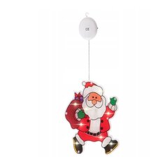 Ziemassvētku gaismas rotājums ar uzlīmi uz loga Santa Claus, L-210 cena un informācija | Ziemassvētku dekorācijas | 220.lv