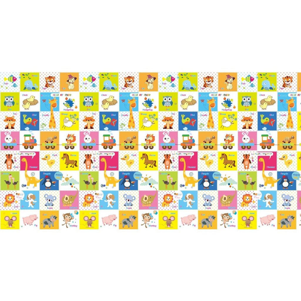 Salokāms rotaļu paklājiņš Bocioland Happy day BL123, 150x200 cm cena un informācija | Attīstošie paklājiņi | 220.lv