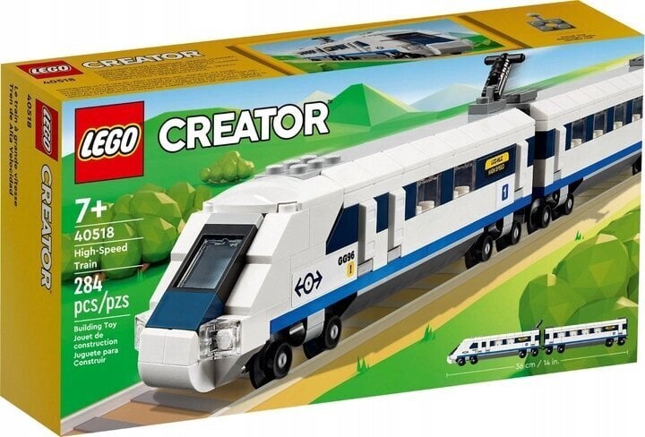 40518 LEGO Creator Ātrgaitas vilciens, 284d. cena un informācija | Konstruktori | 220.lv