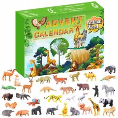Adventes kalendārs Matchbox Zoodārza dzīvnieku figūriņas KA7 cena un informācija | Rotaļlietas zēniem | 220.lv