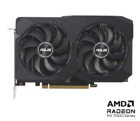 Asus Dual Radeon RX 7600 V2 OC Edition (DUAL-RX7600-O8G-V2) cena un informācija | Videokartes (GPU) | 220.lv