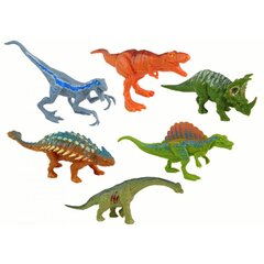 Dinozauru figūriņu komplekts Lean Toys, 6 gab. цена и информация | Игрушки для мальчиков | 220.lv