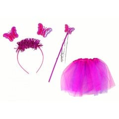 Fėjos kostiumas, rožinis цена и информация | Карнавальные костюмы, парики и маски | 220.lv