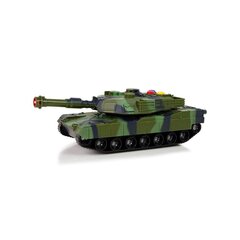 Karinis tankas su garsais ir šviesom, žalias цена и информация | Игрушки для мальчиков | 220.lv