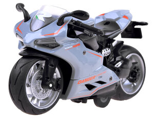 Žaislinis motociklas - Diecast model, pilkas цена и информация | Конструктор автомобилей игрушки для мальчиков | 220.lv