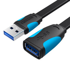 Vention Flat USB 3.0, 1 m цена и информация | Кабели и провода | 220.lv