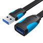 Vention VAS-A13-B150, Flat USB 3.0, 1.5 m цена и информация | Kabeļi un vadi | 220.lv