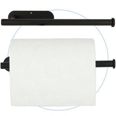 Держатель для туалетной бумаги 32 х 8,5 х 14,5 SC43 черный цена и информация | Аксессуары для ванной комнаты | 220.lv