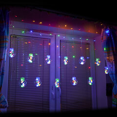 LED vītne-aizkars 3m, K45 dažādās krāsās cena un informācija | Ziemassvētku lampiņas, LED virtenes | 220.lv