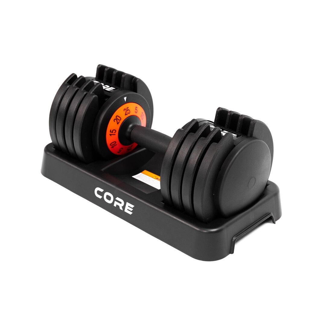 Core Regulējama Hantele 25kg cena un informācija | Svari, hanteles, stieņi | 220.lv