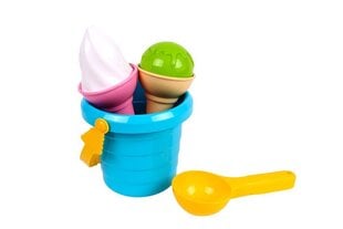 Smilšu rotaļlietu komplekts Saldējums, 6 d. cena un informācija | Ūdens, smilšu un pludmales rotaļlietas | 220.lv