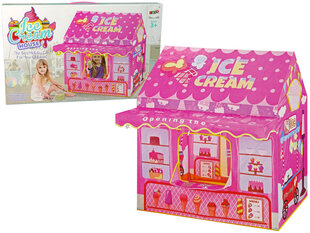 Bērnu telts mājiņa Ice Cream Lean Toys, rozā cena un informācija | Bērnu rotaļu laukumi, mājiņas | 220.lv