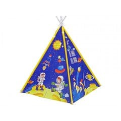 Bērnu indiāņu telts ar gaismas efektiem Kosmoss Lean Toys cena un informācija | Bērnu rotaļu laukumi, mājiņas | 220.lv
