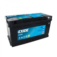 Akumulators AGM EXIDE Start-Stop AGM EK960 96Ah 850A цена и информация | Аккумуляторы | 220.lv